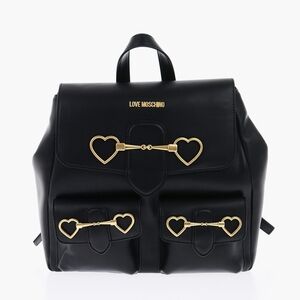 🤍HOST PICK🤍 Love Moschino Black Backpack with Gold Accents